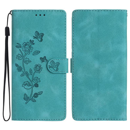 Flower Butterfly Embossing Pattern Leather Phone Case, For iPhone 18 Pro / 17 Pro, For iPhone 18 Pro Max / 17 Pro Max, For iPhone 16e / 17e, For iPhone 17