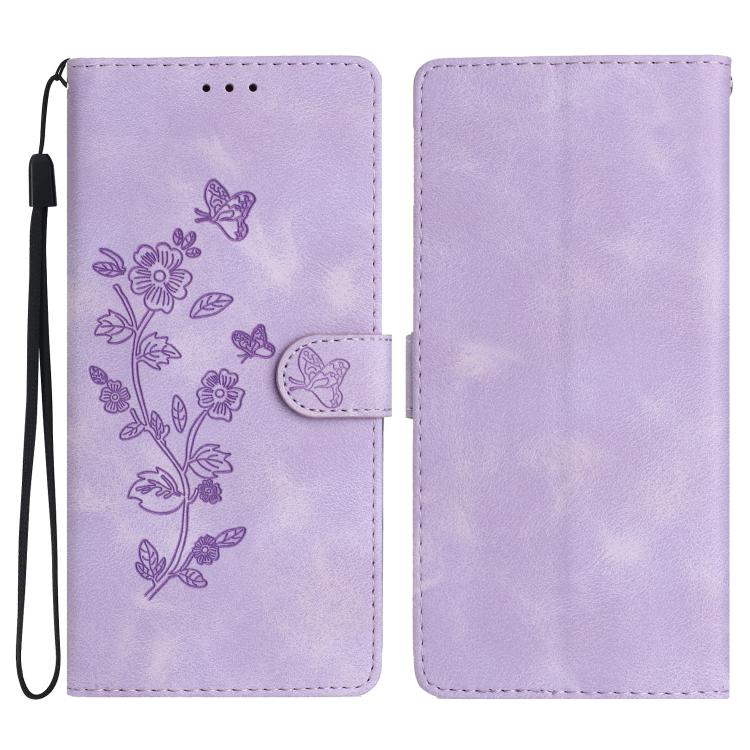 Flower Butterfly Embossing Pattern Leather Phone Case, For iPhone 18 Pro / 17 Pro, For iPhone 18 Pro Max / 17 Pro Max, For iPhone 16e / 17e, For iPhone 17