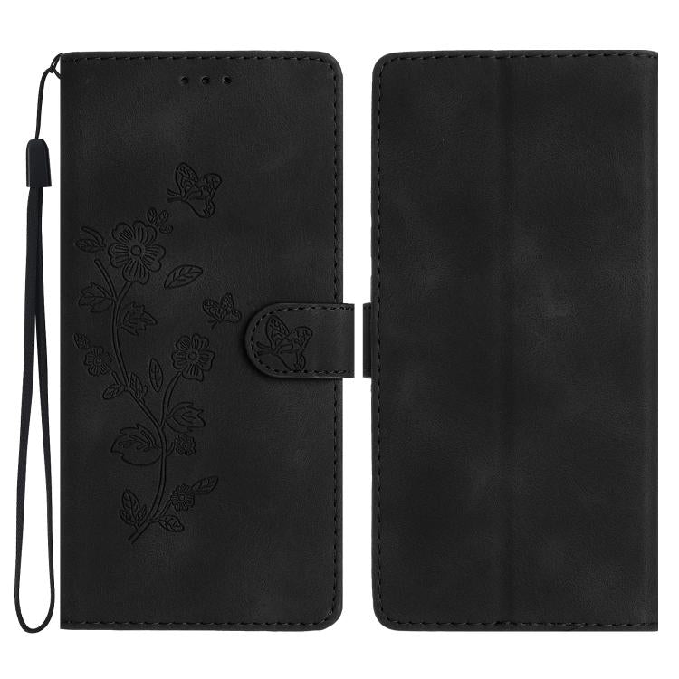 Flower Butterfly Embossing Pattern Leather Phone Case, For iPhone 18 Pro / 17 Pro, For iPhone 18 Pro Max / 17 Pro Max, For iPhone 16e / 17e, For iPhone 17