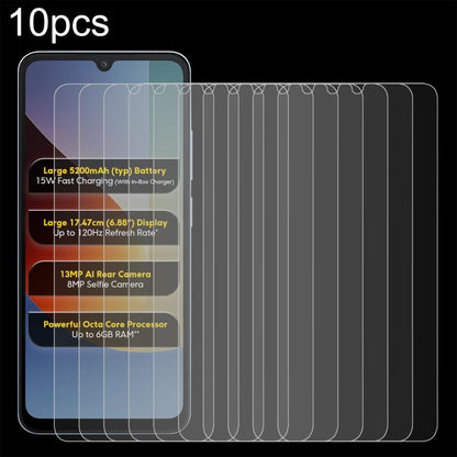 10pcs 0.26mm 9H 2.5D Tempered Glass Film, For Xiaomi Poco C81x 4G, For Xiaomi Poco M8s 5G, For Xiaomi Poco C81 Pro 4G, For Redmi A7 Pro 171mm / Poco C85x 5G, For Redmi R70 5G / R70m 5G, For Xiaomi Poco C85x 5G, For Redmi Note 15 Special 5G             ...