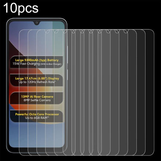 10pcs 0.26mm 9H 2.5D Tempered Glass Film, For Xiaomi Poco C81x 4G, For Xiaomi Poco M8s 5G, For Xiaomi Poco C81 Pro 4G, For Redmi A7 Pro 171mm / Poco C85x 5G, For Redmi R70 5G / R70m 5G, For Xiaomi Poco C85x 5G, For Redmi Note 15 Special 5G             ...