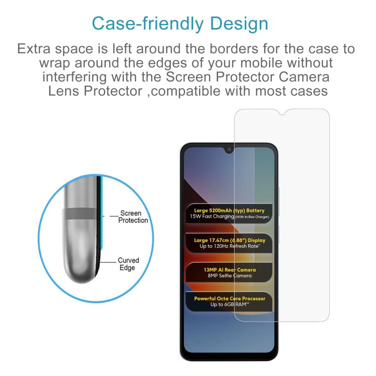 10pcs 0.26mm 9H 2.5D Tempered Glass Film, For Xiaomi Poco C81x 4G, For Xiaomi Poco M8s 5G, For Xiaomi Poco C81 Pro 4G, For Redmi A7 Pro 171mm / Poco C85x 5G, For Redmi R70 5G / R70m 5G, For Xiaomi Poco C85x 5G, For Redmi Note 15 Special 5G             ...