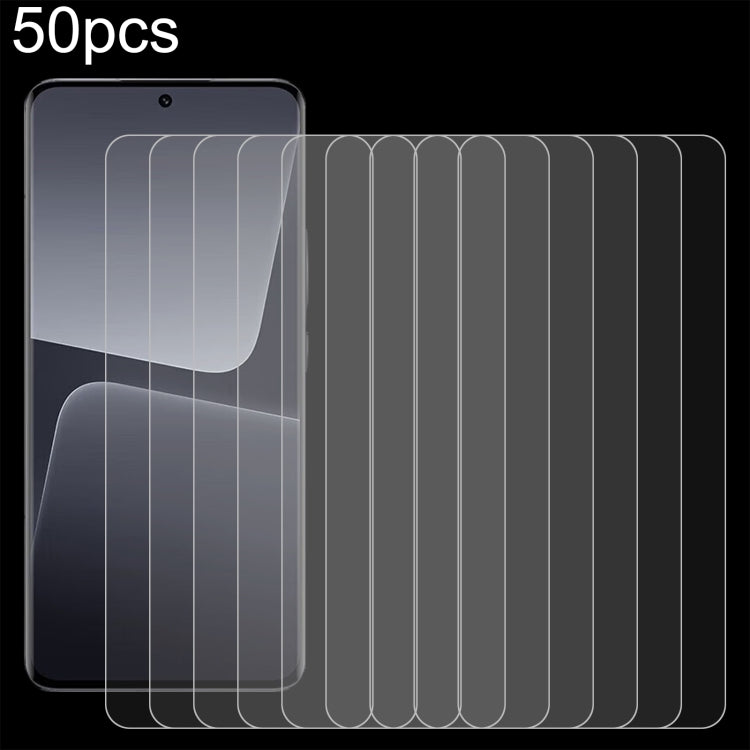 50pcs 0.26mm 9H 2.5D Tempered Glass Film, For Xiaomi Redmi K80 / K80 Pro, For Xiaomi Redmi Note 14 4G, For Xiaomi Redmi A4 5G, For Xiaomi Redmi 14R / A3 Pro, For Xiaomi Redmi Note 14 5G, For Xiaomi Redmi 13 5G / 4G / Note 13R, For Xiaomi Poco M6 4G    ...