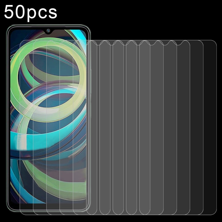 50pcs 0.26mm 9H 2.5D Tempered Glass Film