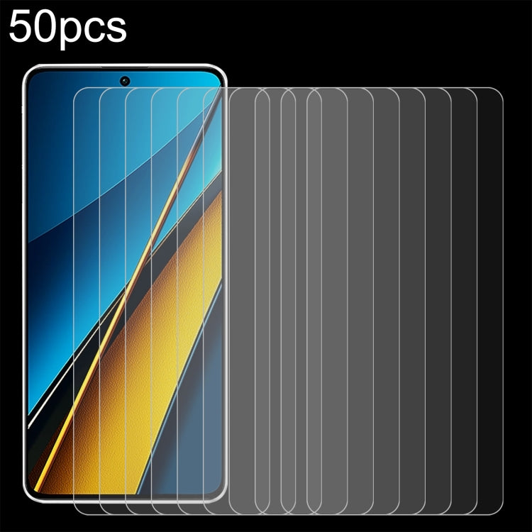 50pcs 0.26mm 9H 2.5D Tempered Glass Film