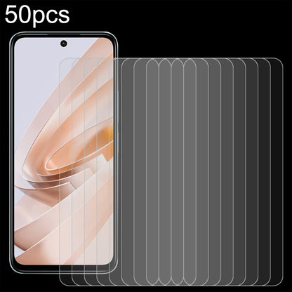 50pcs 0.26mm 9H 2.5D Tempered Glass Film