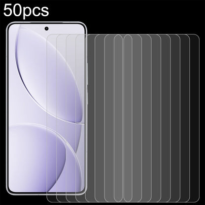 50pcs 0.26mm 9H 2.5D Tempered Glass Film