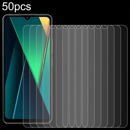 50pcs 0.26mm 9H 2.5D Tempered Glass Film