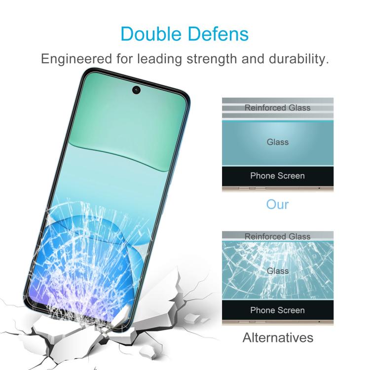 50pcs 0.26mm 9H 2.5D Tempered Glass Film