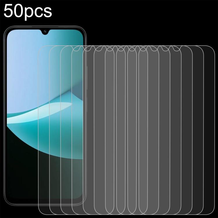 50pcs 0.26mm 9H 2.5D Tempered Glass Film