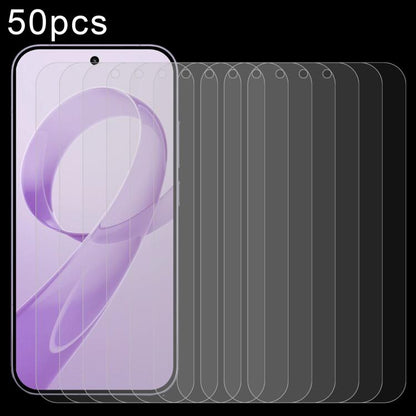 50pcs 0.26mm 9H 2.5D Tempered Glass Film