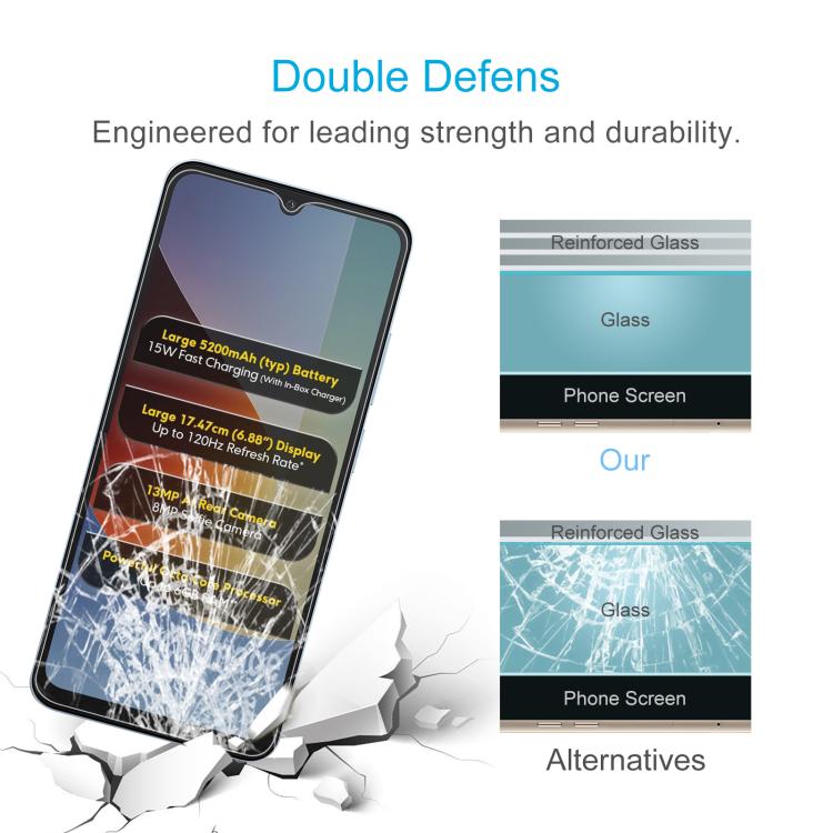 50pcs 0.26mm 9H 2.5D Tempered Glass Film, For Xiaomi Poco C81x 4G, For Xiaomi Poco M8s 5G, For Xiaomi Poco C81 Pro 4G, For Redmi A7 Pro 171mm / Poco C85x 5G, For Redmi R70 5G / R70m 5G, For Xiaomi Poco C85x 5G, For Redmi Note 15 Special 5G             ...