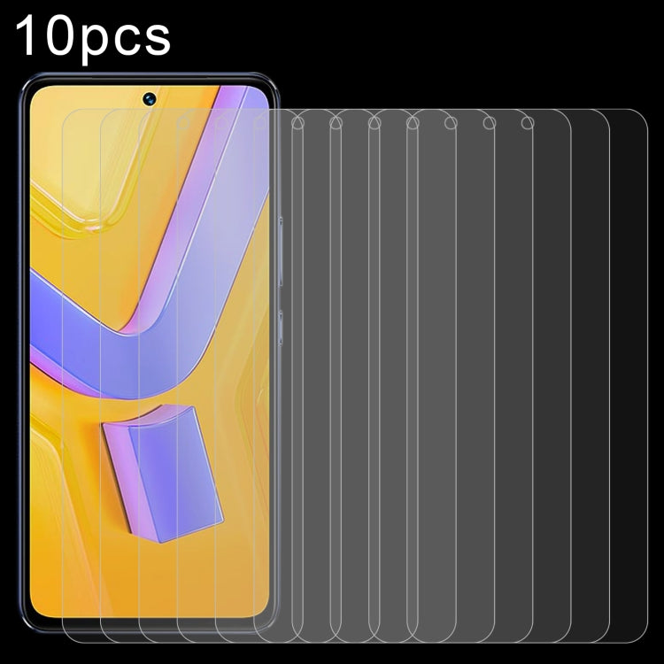10pcs 0.26mm 9H 2.5D Tempered Glass Film, For vivo Y18e / Y18, For vivo Y200t / Y58, For vivo Y38, For vivo iQOO Z9x, For vivo T3x, For vivo Y200i, For vivo V40 SE / V30 Lite 4G, For vivo Y200 / Y200e / T3, For vivo iQOO Z9, For vivo Y100i / Y100t     ...