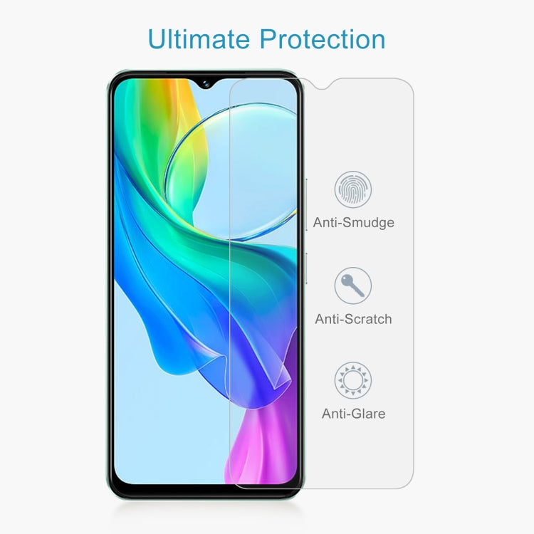 10pcs 0.26mm 9H 2.5D Tempered Glass Film, For vivo Y18e / Y18, For vivo Y200t / Y58, For vivo Y38, For vivo iQOO Z9x, For vivo T3x, For vivo Y200i, For vivo V40 SE / V30 Lite 4G, For vivo Y200 / Y200e / T3, For vivo iQOO Z9, For vivo Y100i / Y100t     ...
