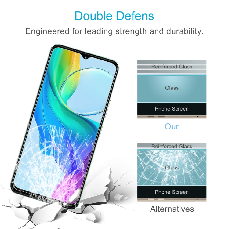 10pcs 0.26mm 9H 2.5D Tempered Glass Film, For vivo Y18e / Y18, For vivo Y200t / Y58, For vivo Y38, For vivo iQOO Z9x, For vivo T3x, For vivo Y200i, For vivo V40 SE / V30 Lite 4G, For vivo Y200 / Y200e / T3, For vivo iQOO Z9, For vivo Y100i / Y100t     ...