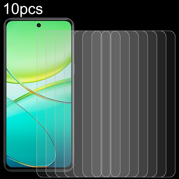 10pcs 0.26mm 9H 2.5D Tempered Glass Film, For vivo Y18e / Y18, For vivo Y200t / Y58, For vivo Y38, For vivo iQOO Z9x, For vivo T3x, For vivo Y200i, For vivo V40 SE / V30 Lite 4G, For vivo Y200 / Y200e / T3, For vivo iQOO Z9, For vivo Y100i / Y100t     ...