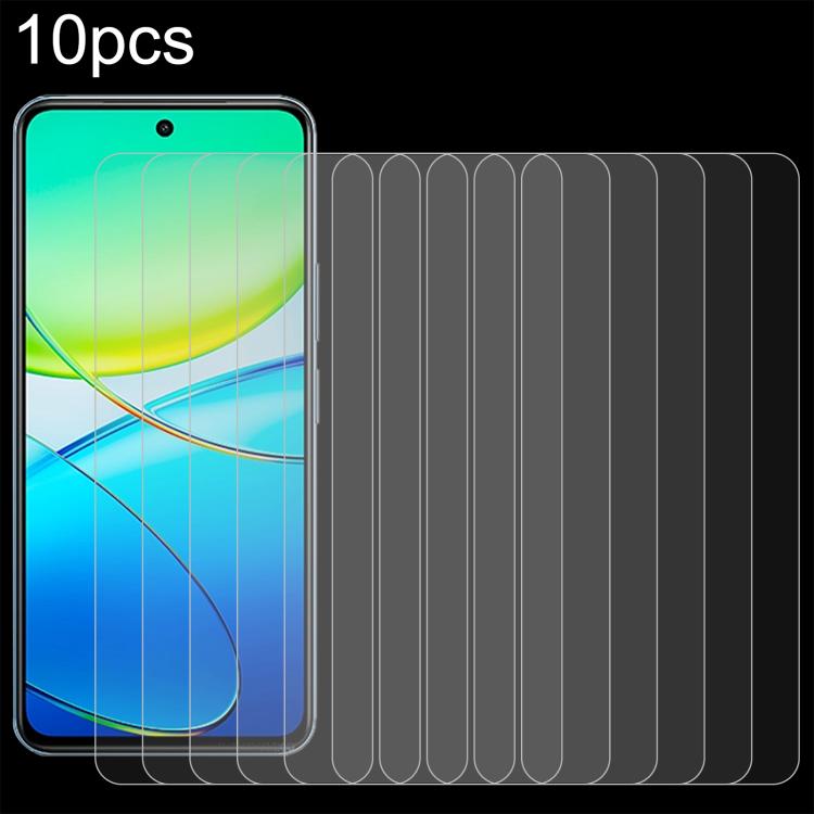 10pcs 0.26mm 9H 2.5D Tempered Glass Film, For vivo X200s, For vivo T4, For vivo iQOO Z10, For vivo Y300t / iQOO Z10x, For vivo V50 Lite 4G, For vivo Y300i, For vivo Y39 5G, For vivo V50 Lite 5G, For vivo T4x, For vivo Y29s 5G, For vivo iQOO Neo 10R    ...