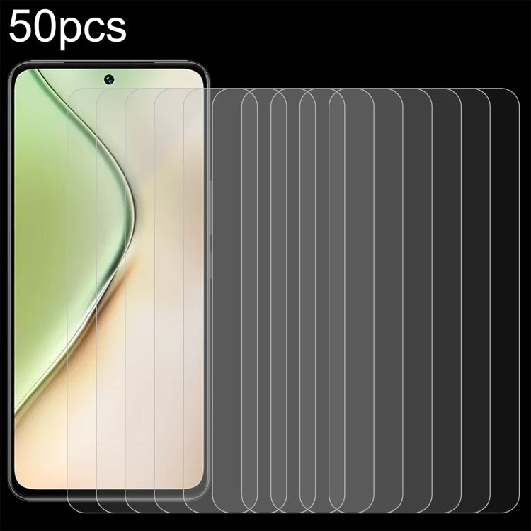 50pcs 0.26mm 9H 2.5D Tempered Glass Film, For vivo Y18e / Y18, For vivo Y200t / Y58, For vivo Y38, For vivo iQOO Z9x, For vivo T3x, For vivo Y200i, For vivo V40 SE / V30 Lite 4G, For vivo Y200 / Y200e / T3, For vivo iQOO Z9, For vivo Y100i / Y100t     ...