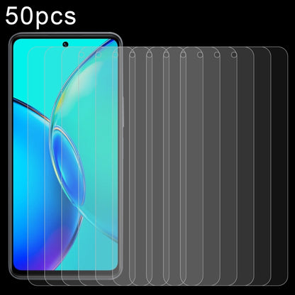 50pcs 0.26mm 9H 2.5D Tempered Glass Film, Series 1