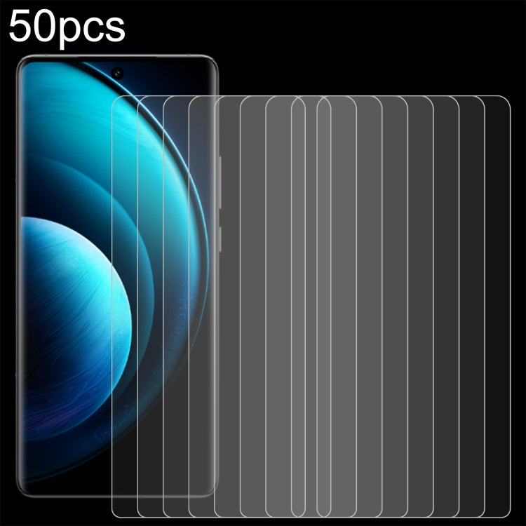 50pcs 0.26mm 9H 2.5D Tempered Glass Film, Series 1