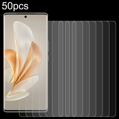 50pcs 0.26mm 9H 2.5D Tempered Glass Film, Series 1