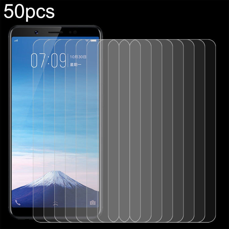 50pcs 0.26mm 9H 2.5D Tempered Glass Film