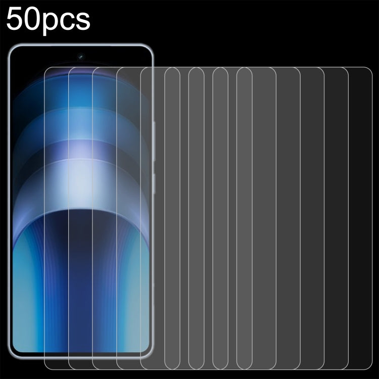 50pcs 0.26mm 9H 2.5D Tempered Glass Film, Series 1