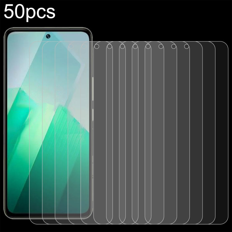 50pcs 0.26mm 9H 2.5D Tempered Glass Film, Series 1