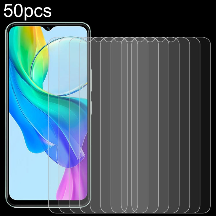 50pcs 0.26mm 9H 2.5D Tempered Glass Film, Series 1