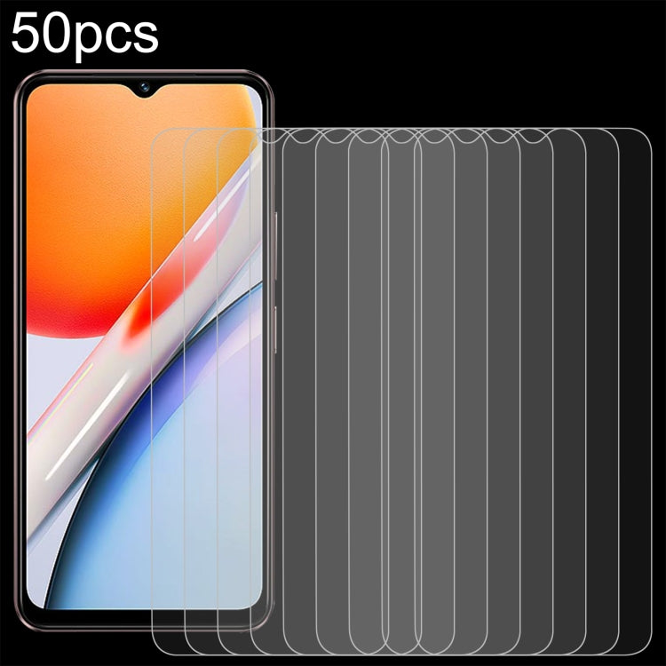 50pcs 0.26mm 9H 2.5D Tempered Glass Film, Series 1