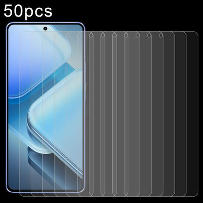 50pcs 0.26mm 9H 2.5D Tempered Glass Film, For vivo X200s, For vivo T4, For vivo iQOO Z10, For vivo Y300t / iQOO Z10x, For vivo V50 Lite 4G, For vivo Y300i, For vivo Y39 5G, For vivo V50 Lite 5G, For vivo T4x, For vivo Y29s 5G, For vivo iQOO Neo 10R    ...