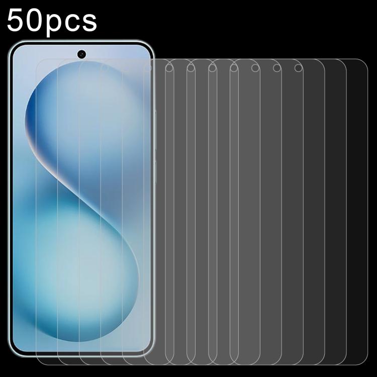 50pcs 0.26mm 9H 2.5D Tempered Glass Film