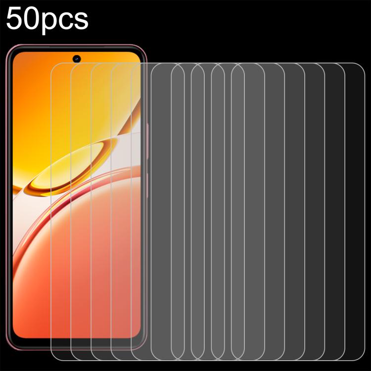 50pcs 0.26mm 9H 2.5D Tempered Glass Film, For vivo V60 Lite 4G, For vivo Y31 Pro 5G, For vivo Y31 5G 2025, For vivo V60 Lite 5G, For vivo iQOO Neo10 Pro+ 5G, For vivo iQOO Z10 Lite 4G, For vivo Y500 5G, For vivo T4 Pro 5G, For vivo iQOO Z10R           ...