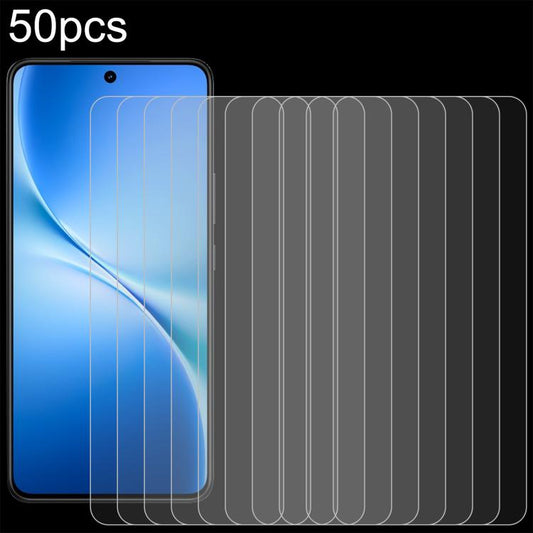 50pcs 0.26mm 9H 2.5D Tempered Glass Film, For vivo V60 Lite 4G, For vivo Y31 Pro 5G, For vivo Y31 5G 2025, For vivo V60 Lite 5G, For vivo iQOO Neo10 Pro+ 5G, For vivo iQOO Z10 Lite 4G, For vivo Y500 5G, For vivo T4 Pro 5G, For vivo iQOO Z10R           ...
