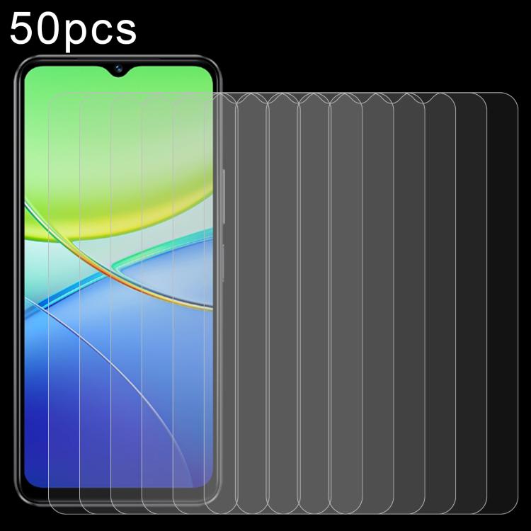 50pcs 0.26mm 9H 2.5D Tempered Glass Film