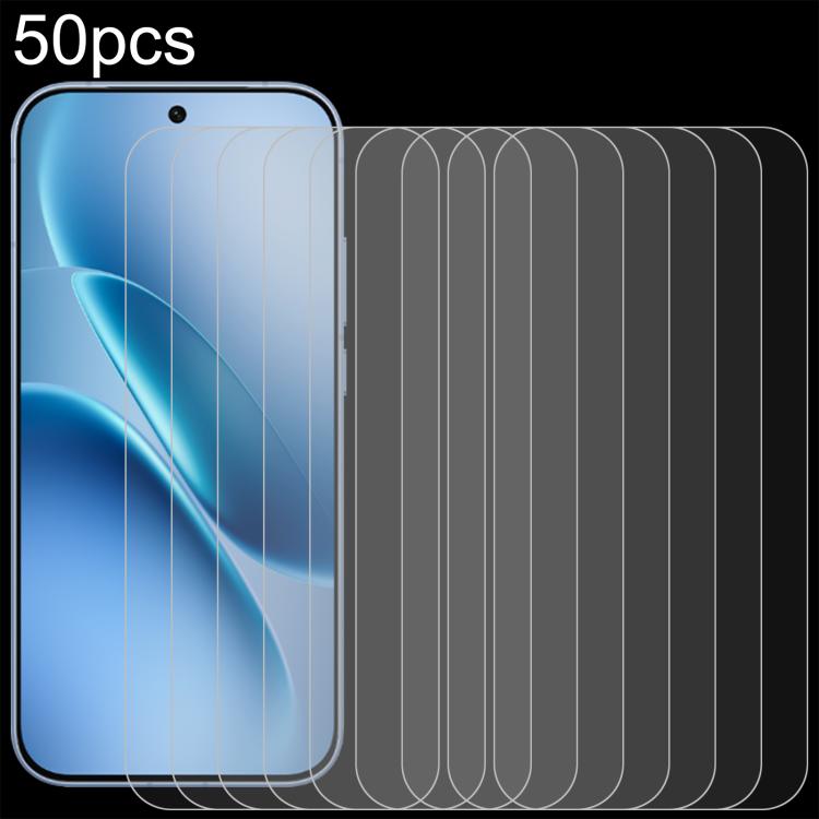 50pcs 0.26mm 9H 2.5D Tempered Glass Film, For vivo Y05 4G, For vivo iQOO 15R 5G, For vivo iQOO Z11 Turbo 5G, For vivo Y31d 4G, For vivo Y500i 5G, For vivo S50 Pro mini 5G, For vivo S50 5G, For vivo V60e 5G, For vivo Y500 Pro 5G, For vivo Y19s 5G       ...