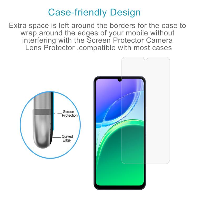 50pcs 0.26mm 9H 2.5D Tempered Glass Film, For vivo Y05 4G, For vivo iQOO 15R 5G, For vivo iQOO Z11 Turbo 5G, For vivo Y31d 4G, For vivo Y500i 5G, For vivo S50 Pro mini 5G, For vivo S50 5G, For vivo V60e 5G, For vivo Y500 Pro 5G, For vivo Y19s 5G       ...