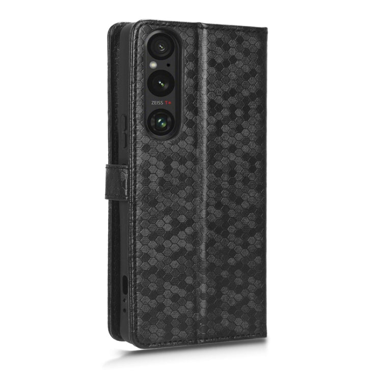Honeycomb Dot Texture Leather Phone Case