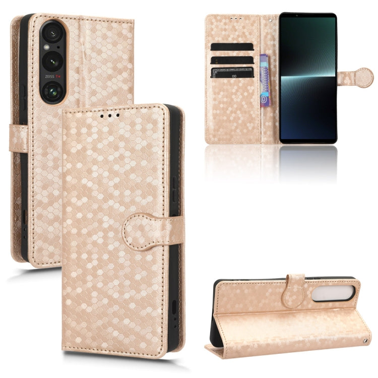 Honeycomb Dot Texture Leather Phone Case