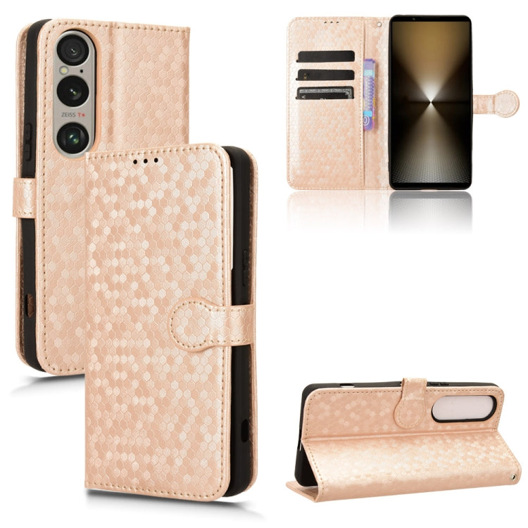 Honeycomb Dot Texture Leather Phone Case