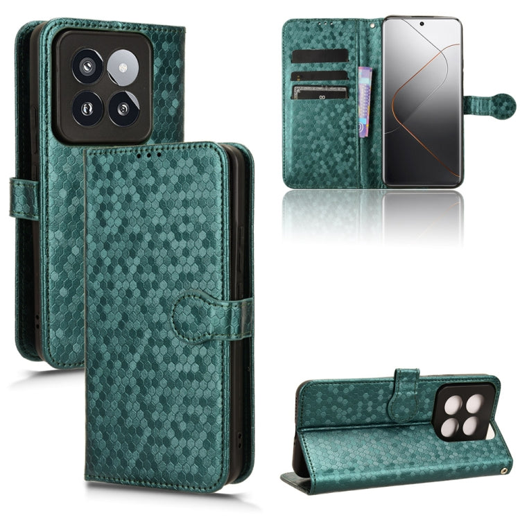Honeycomb Dot Texture Leather Phone Case, For Xiaomi 14 Ultra, For Xiaomi Redmi 13C / Poco C65, For Xiaomi 14 Pro, For Xiaomi Redmi Note 13 Pro+ 5G