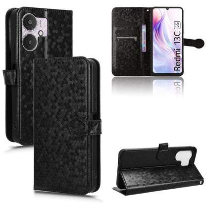 Honeycomb Dot Texture Leather Phone Case, For Xiaomi Redmi Note 13 Pro 4G Global, For Xiaomi Redmi Note 13 4G, For Xiaomi Redmi 13C 5G / 4G, For Xiaomi Poco X6 Pro / Redmi K70E 5G
