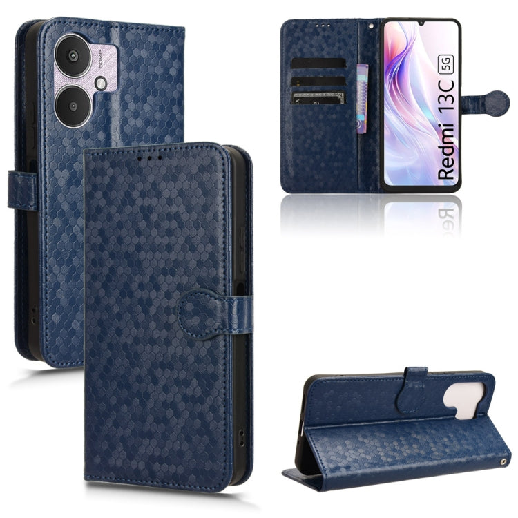 Honeycomb Dot Texture Leather Phone Case, For Xiaomi Redmi Note 13 Pro 4G Global, For Xiaomi Redmi Note 13 4G, For Xiaomi Redmi 13C 5G / 4G, For Xiaomi Poco X6 Pro / Redmi K70E 5G