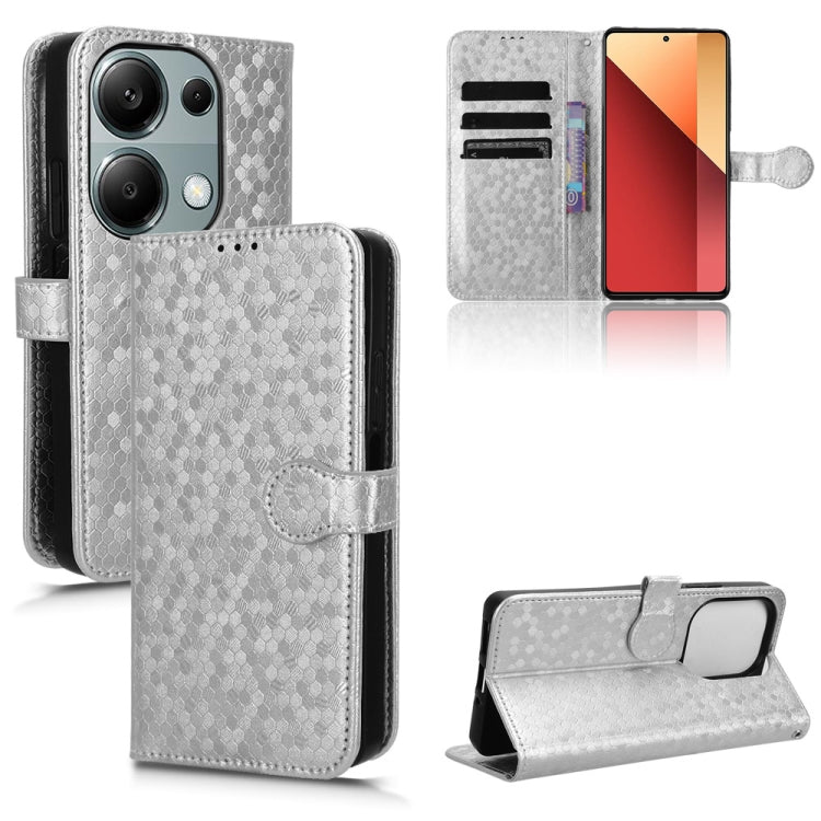 Honeycomb Dot Texture Leather Phone Case, For Xiaomi Poco F6 /Redmi Turbo 3, For Xiaomi Civi 4 Pro, For Xiaomi Poco M6 Pro 4G, For Xiaomi Redmi A3
