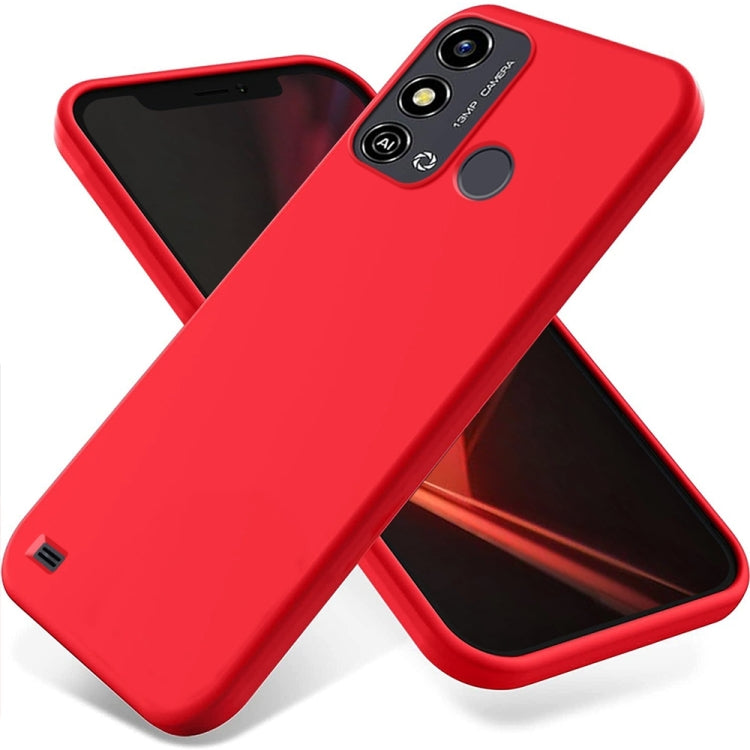 Pure Color Liquid Silicone Shockproof Phone Case, For ZTE Blade A52 Lite, For ZTE Blade A53, For ZTE Blade V41 Smart