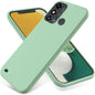 Pure Color Liquid Silicone Shockproof Phone Case