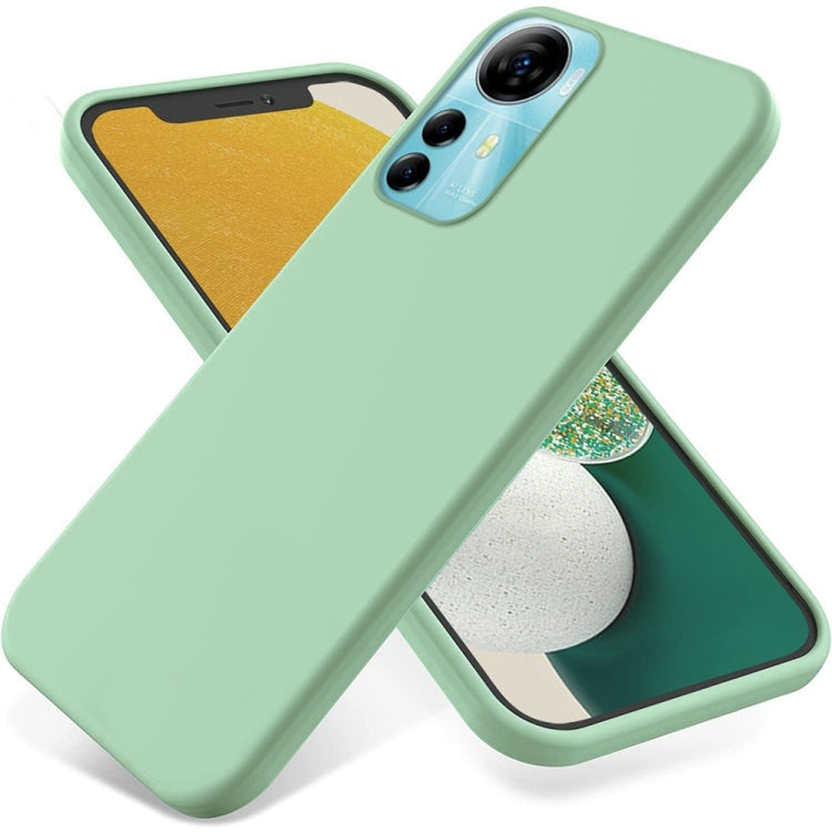 Pure Color Liquid Silicone Shockproof Phone Case, For ZTE Blade A52 Lite, For ZTE Blade A53, For ZTE Blade V41 Smart