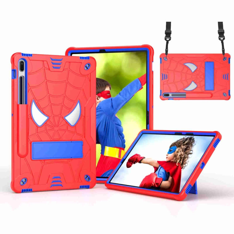 Spider Texture Silicone Hybrid PC Tablet Case with Shoulder Strap, Series 2