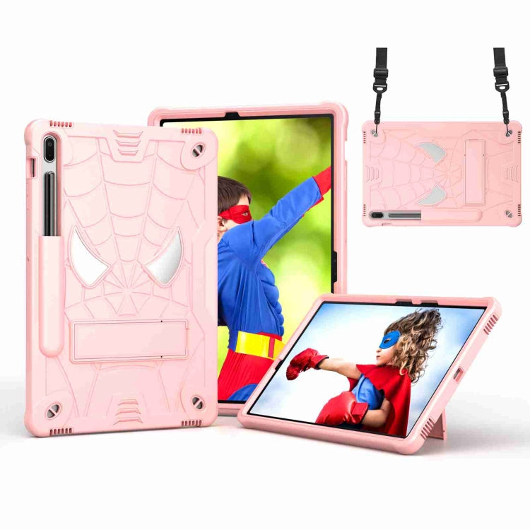 Spider Texture Silicone Hybrid PC Tablet Case with Shoulder Strap, Series 2