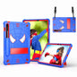 Spider Texture Silicone Hybrid PC Tablet Case with Shoulder Strap, Series 1